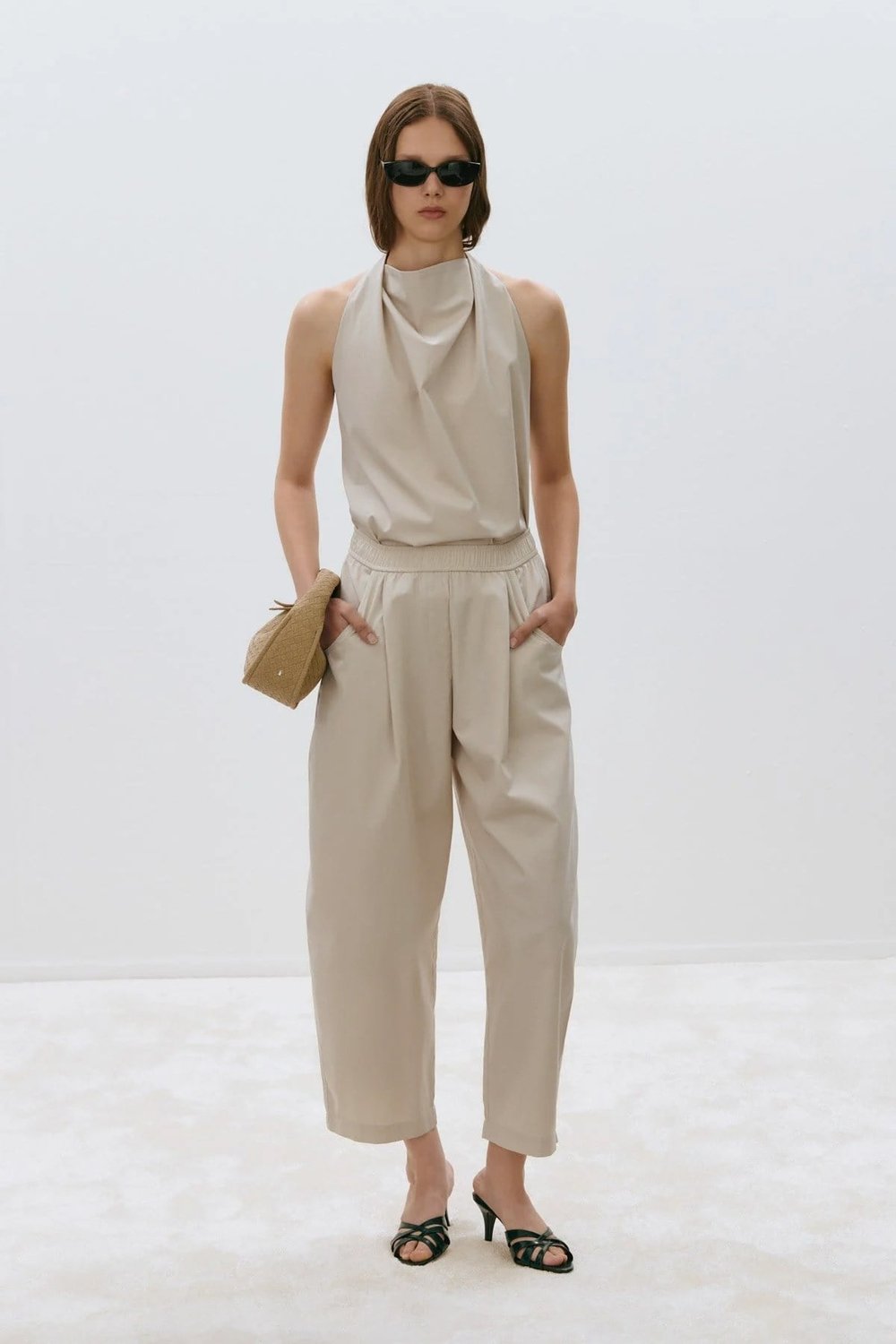 Raya Washed Poplin Trousers