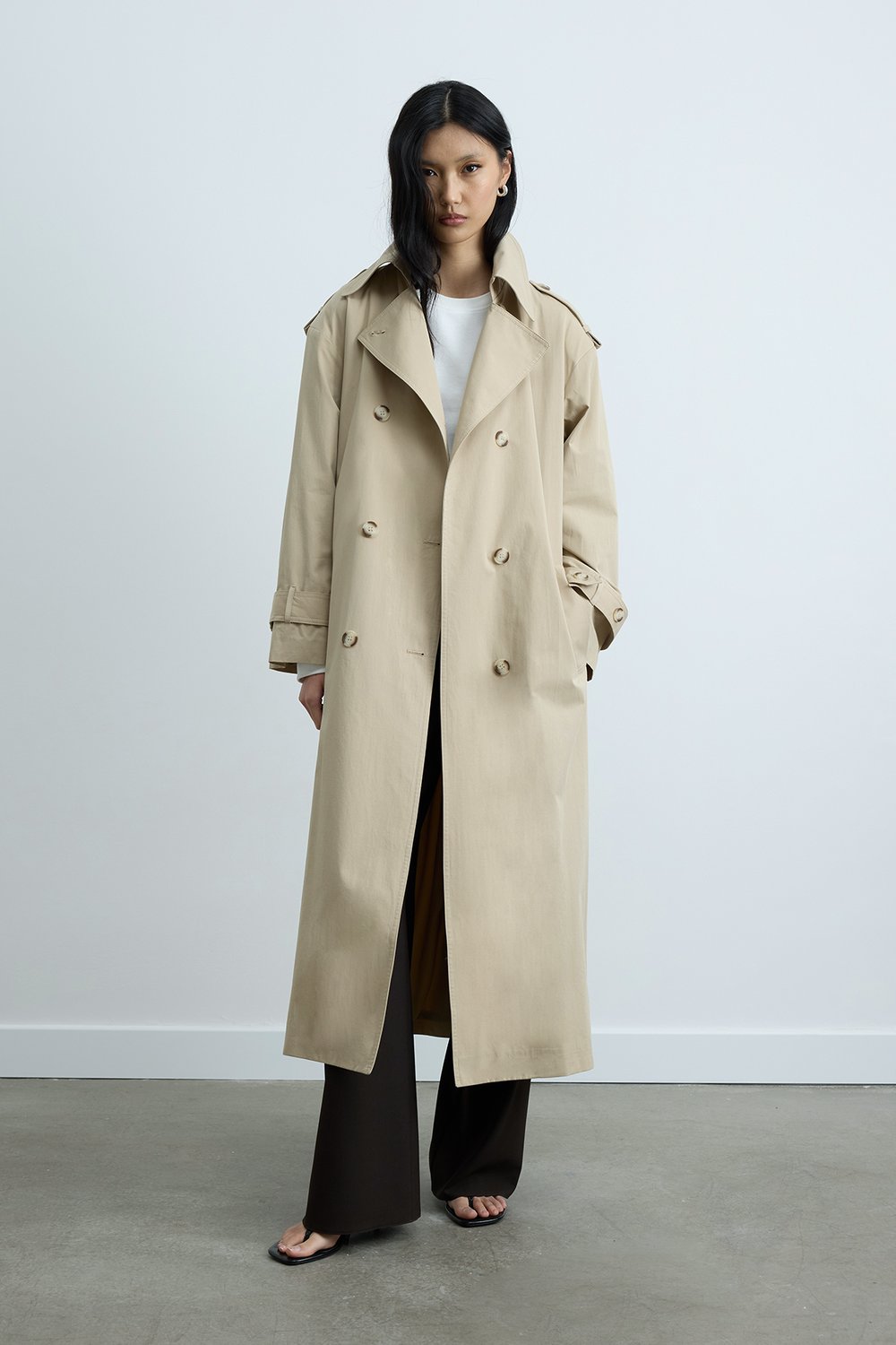Bej Rowan Trençkot