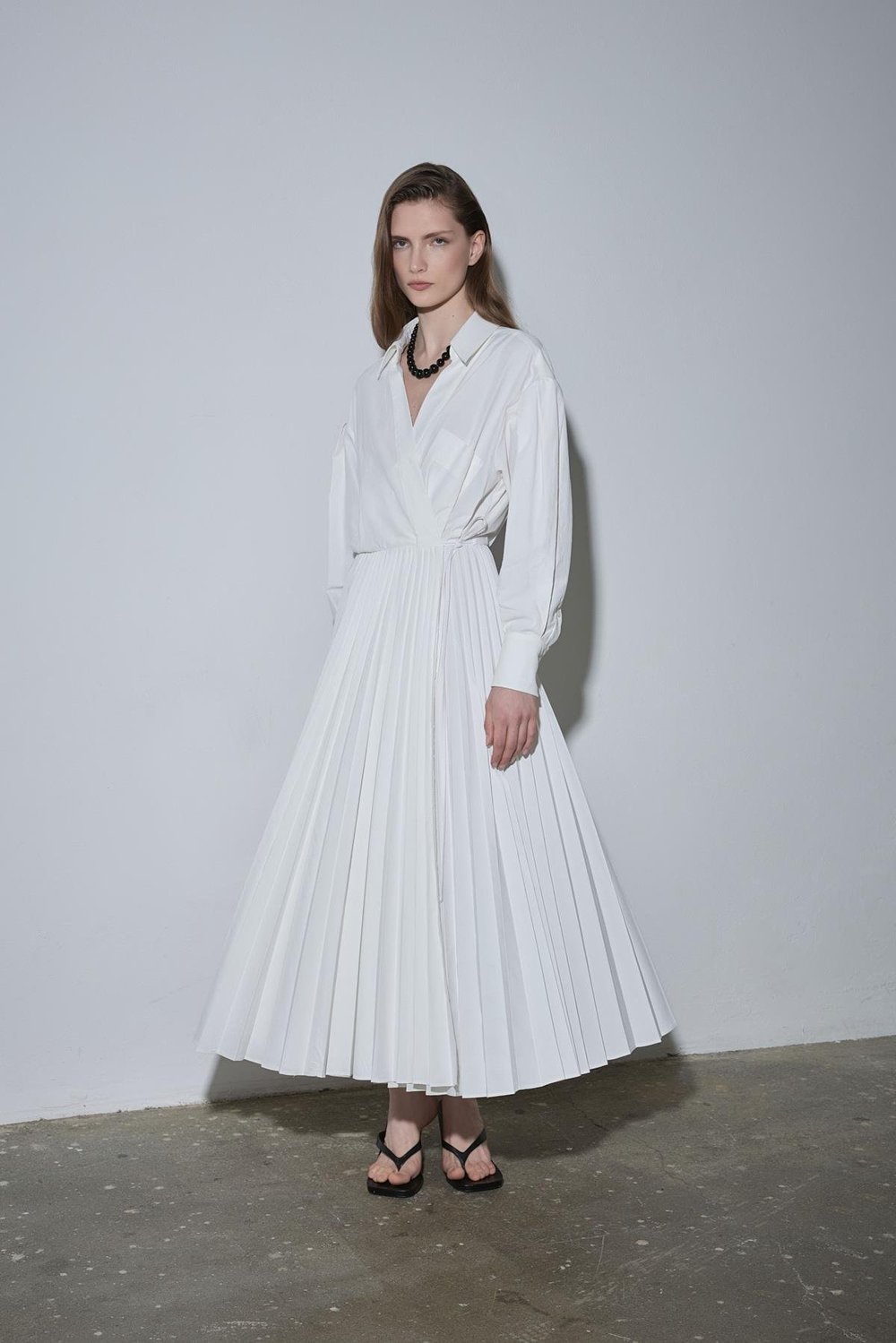 Beyaz Celia Anvelop Elbise