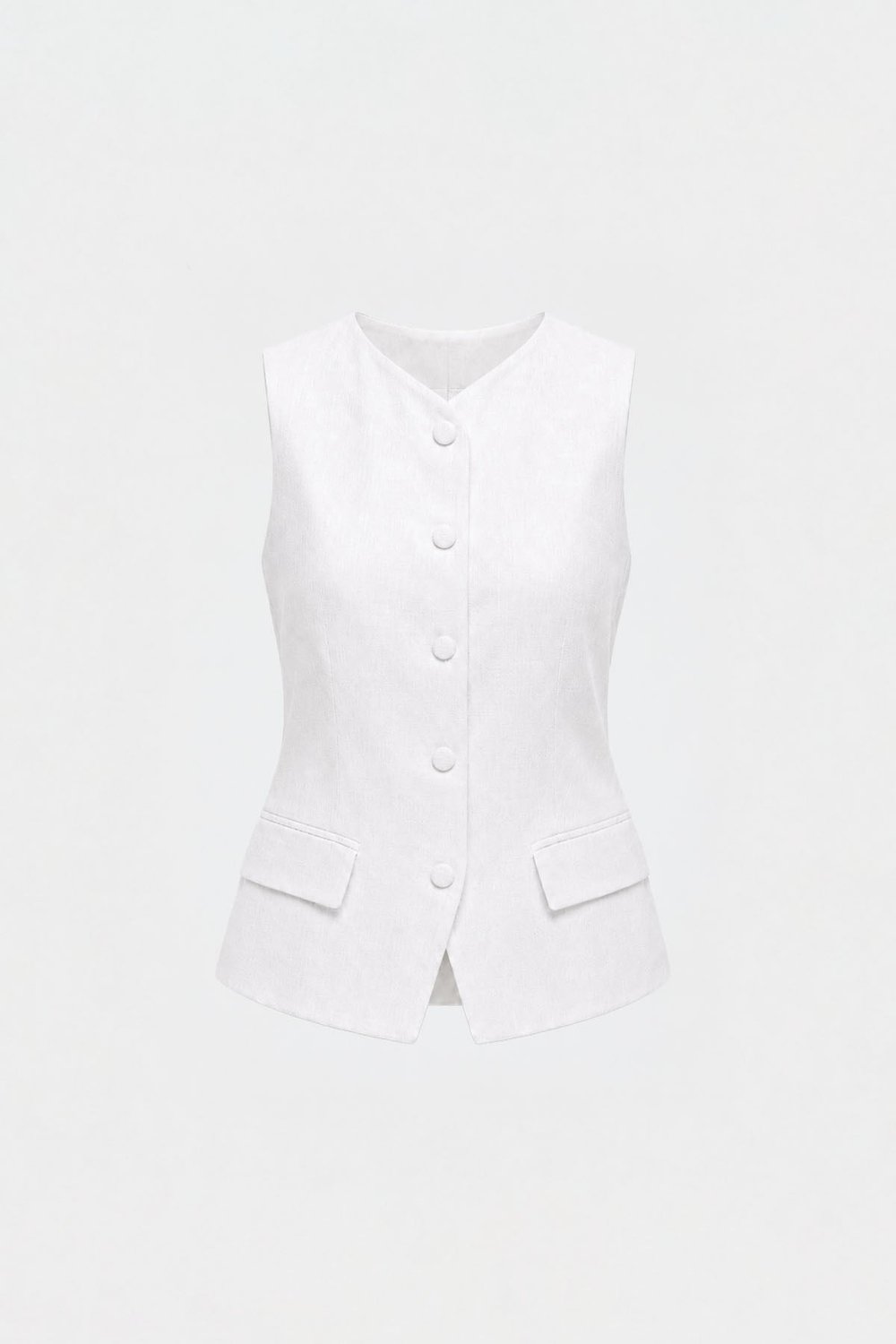 Nora 100% Linen Vest