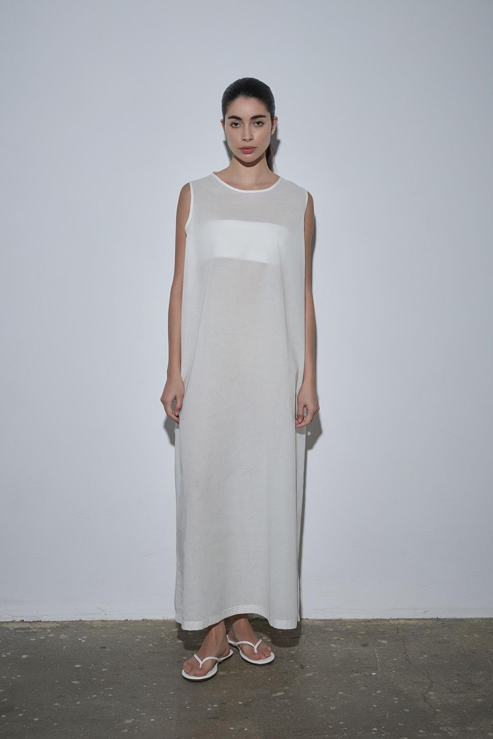 Beyaz Pamuklu Elbise Astarı