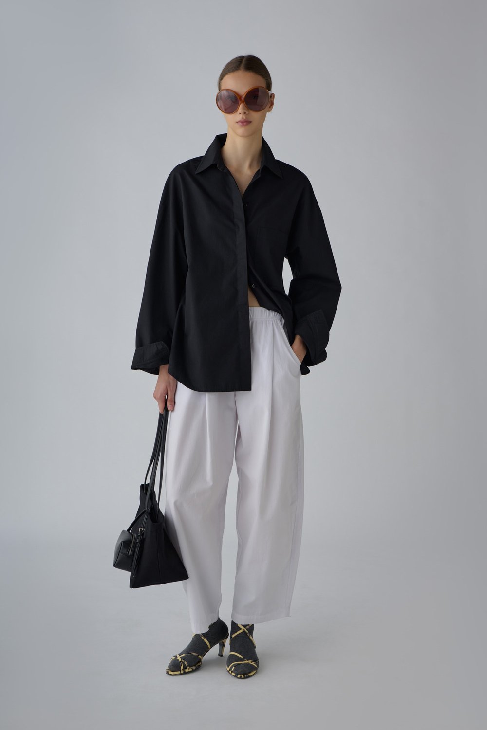 Raya Washed Poplin Trousers
