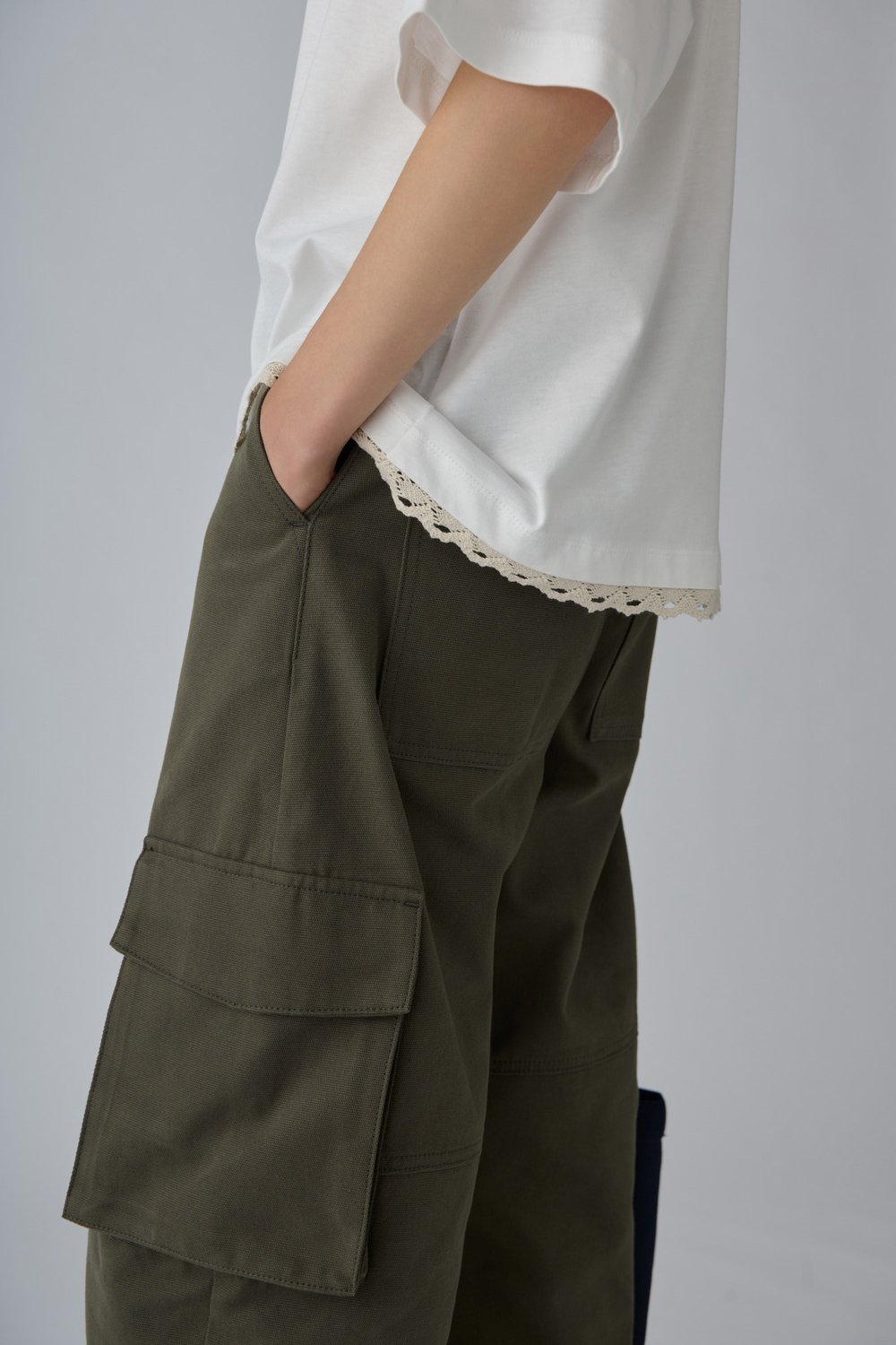 Sheen Lace-Trimmed T-Shirt