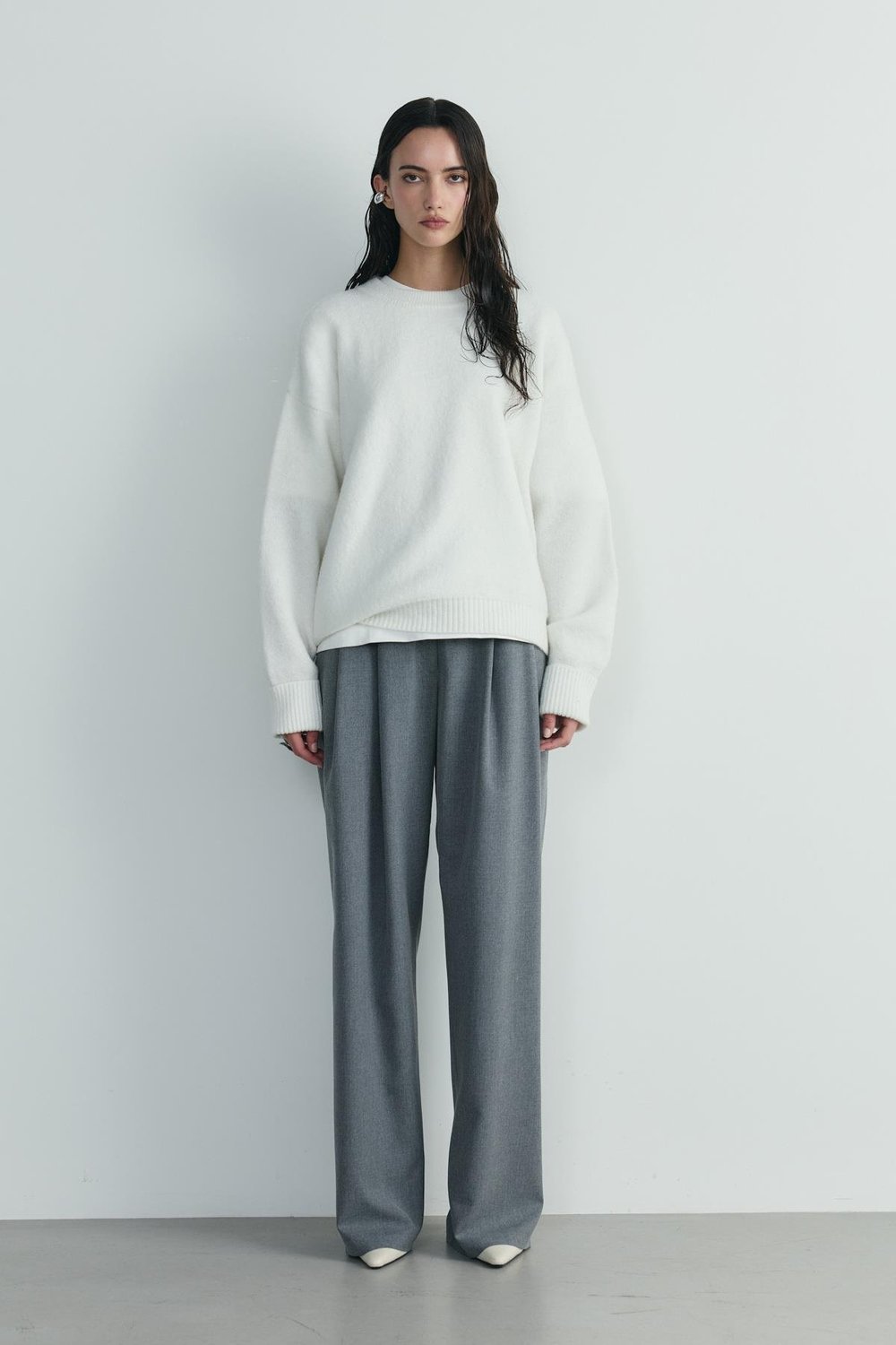 Ekru Bella Oversize Kazak