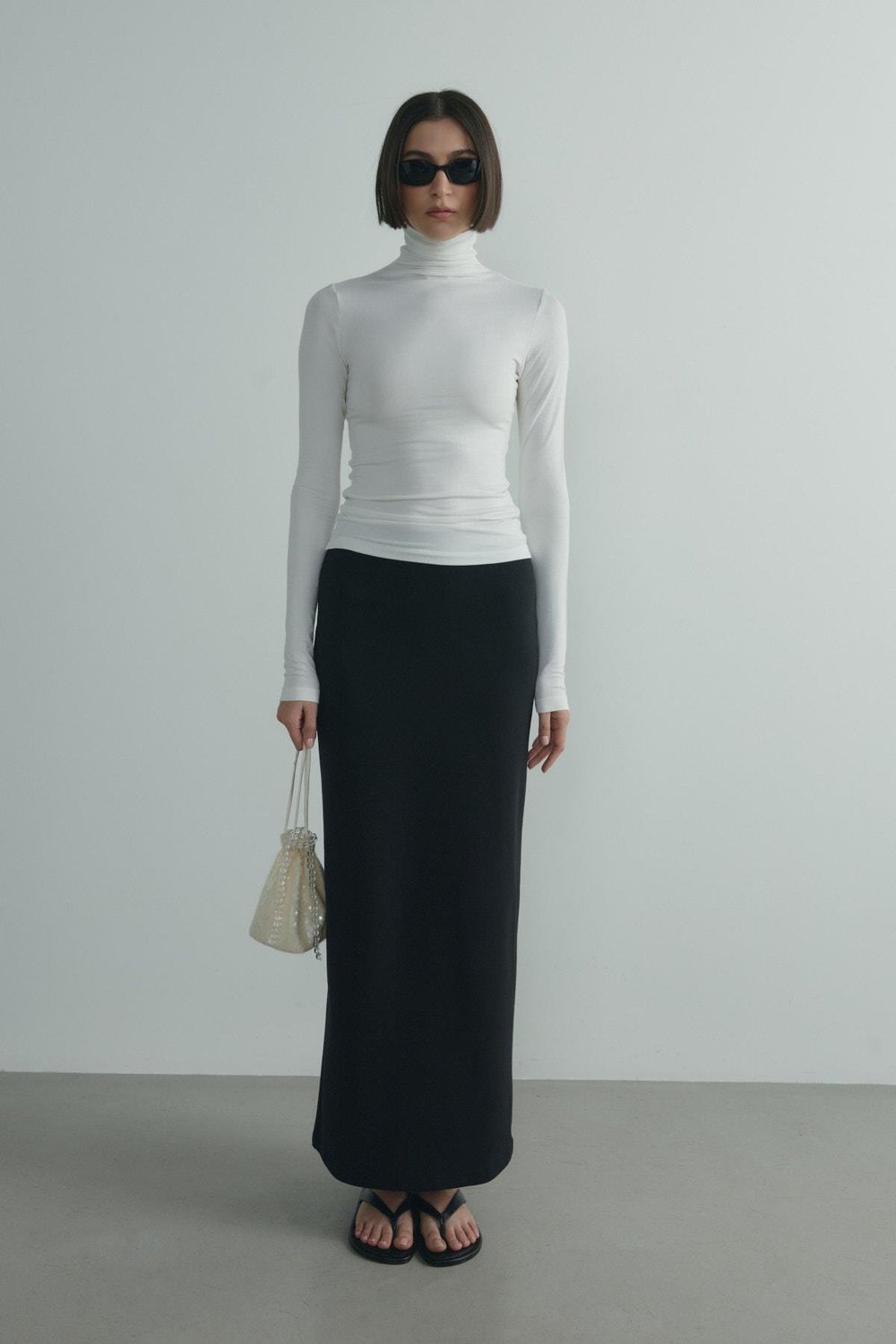 Ekru Boğazlı Tensel Body