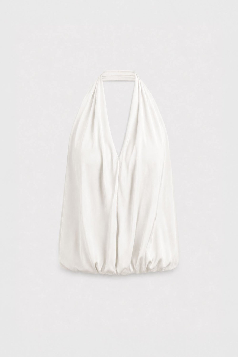 Ekru Nina Dökümlü Halter Top