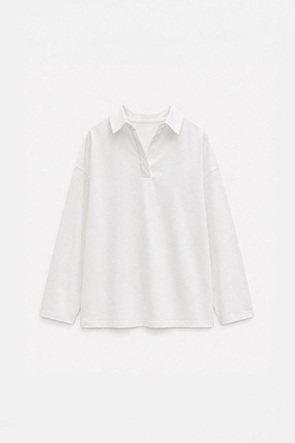 Oversized Polo Collar T-Shirt