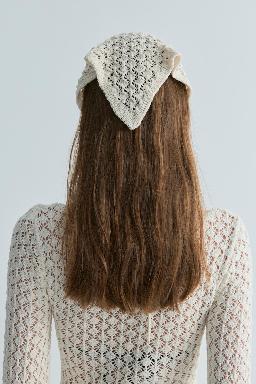 Ekru Sienna Ajurlu Fular