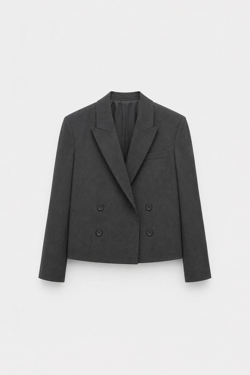 Ash Double-Breasted Blazer
