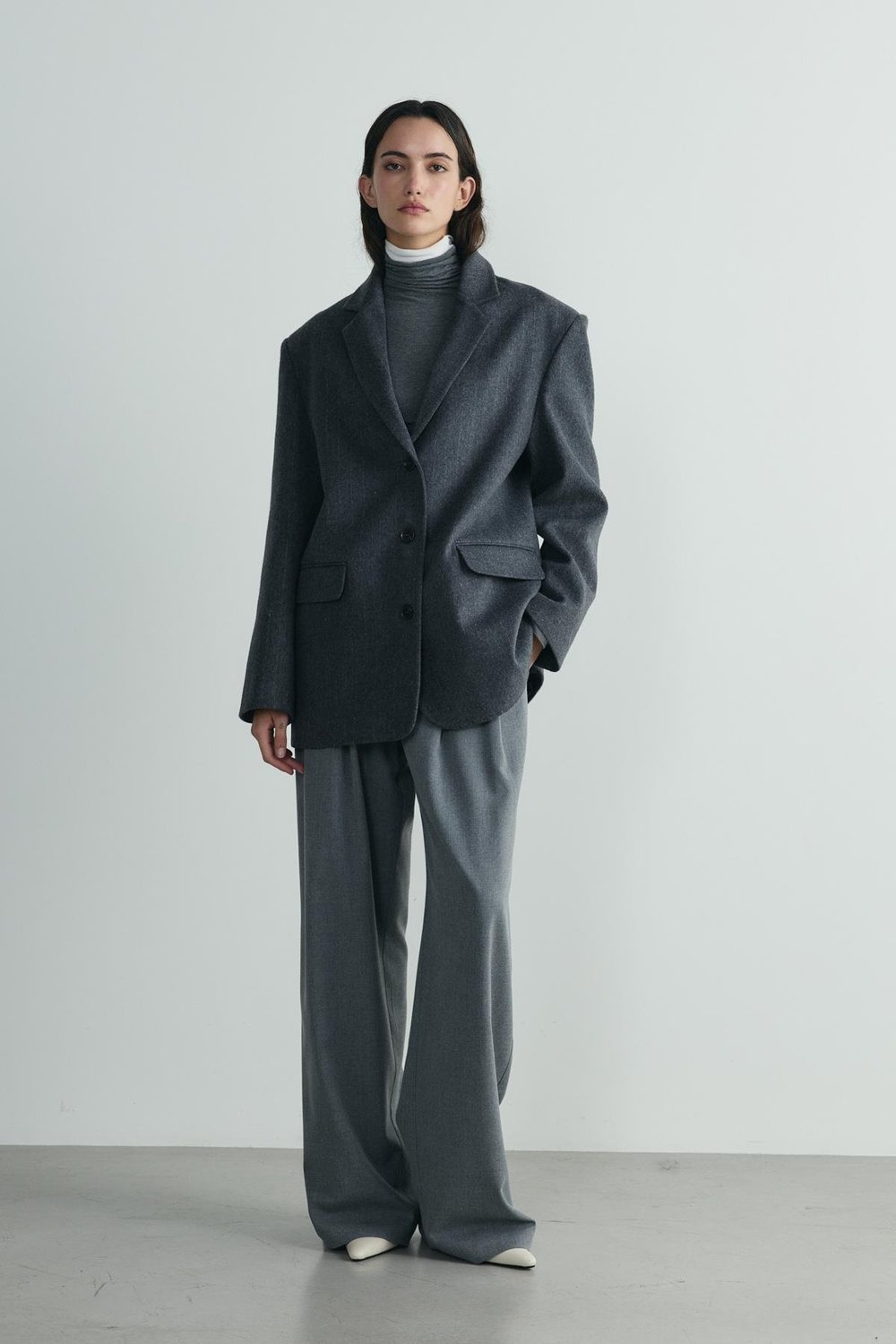 Füme Gina Kaşe Blazer Ceket