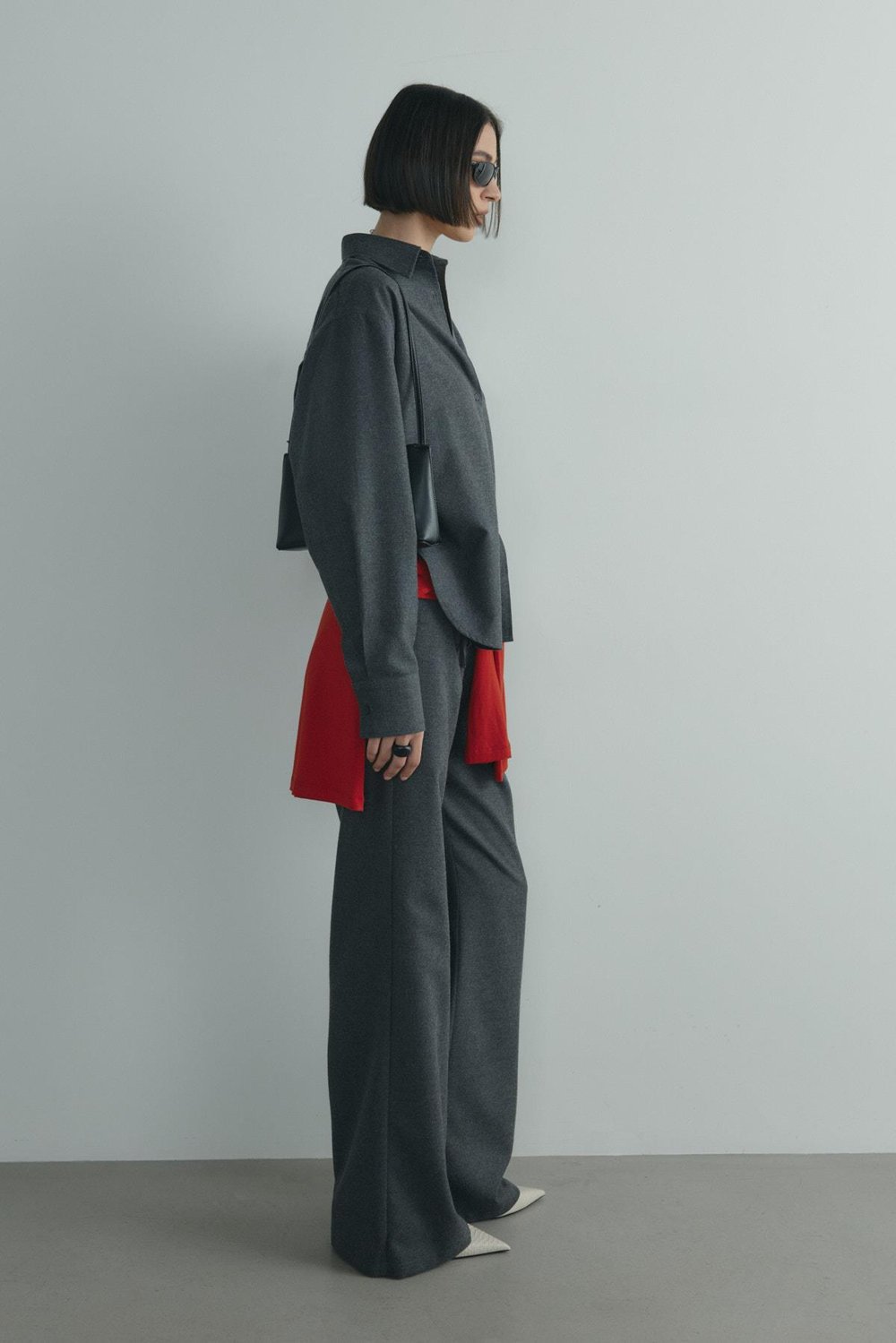 Füme Jilly Lastikli Klasik Pantolon