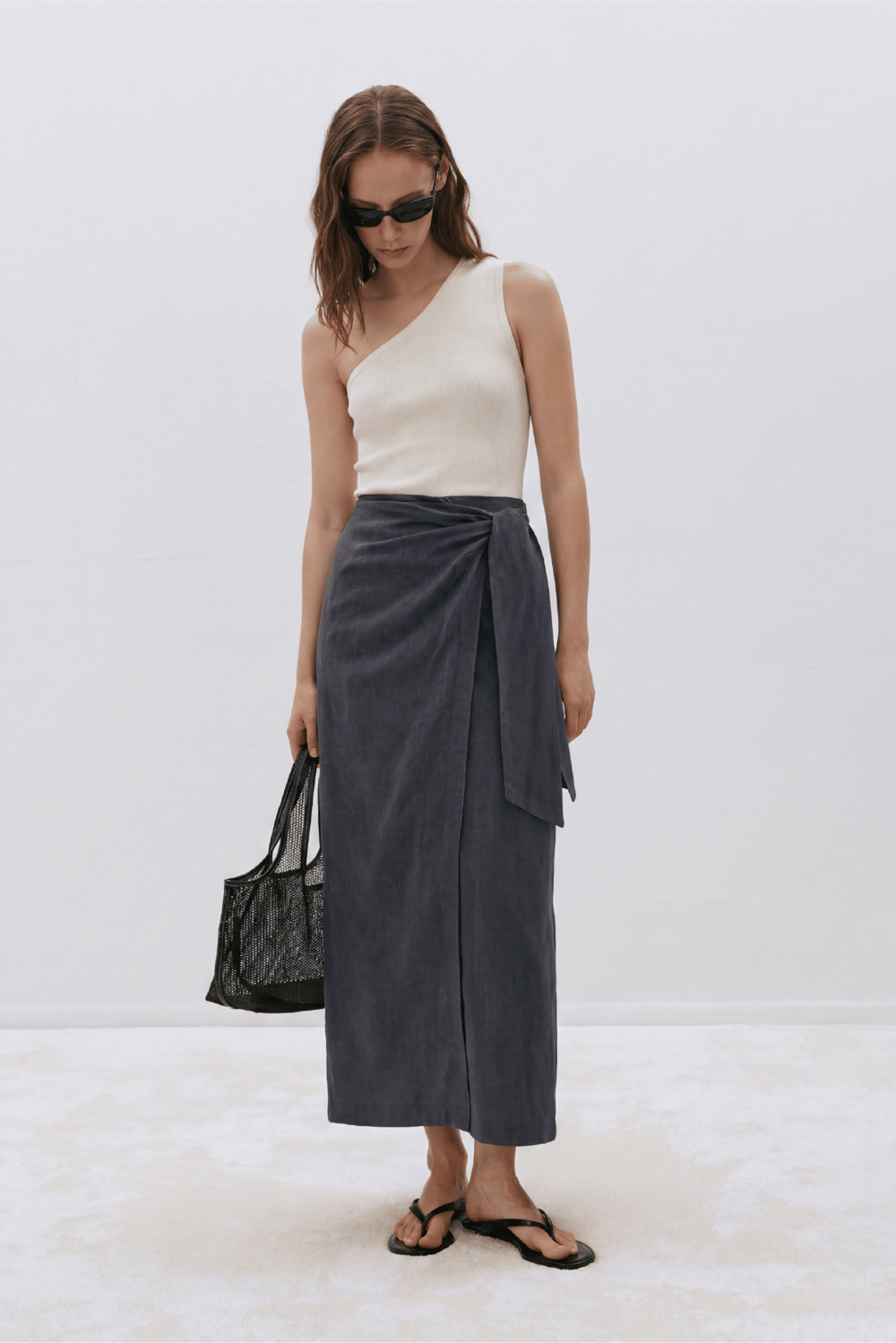 Noli Linen Wrap Skirt