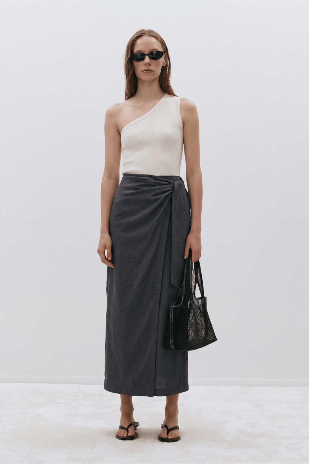 Noli Linen Wrap Skirt