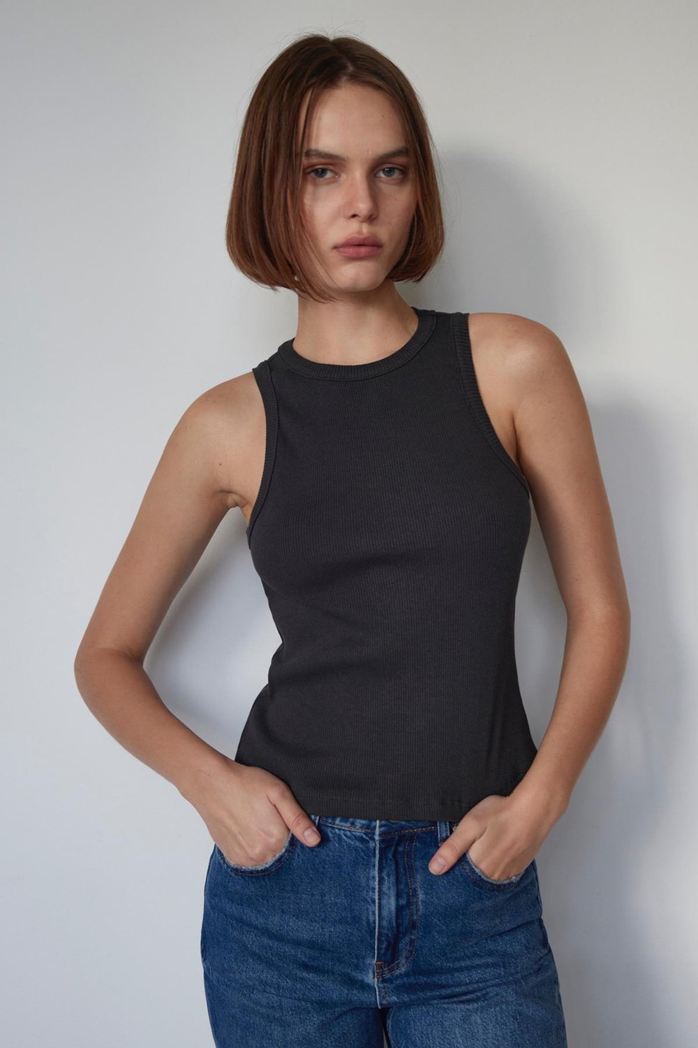 Oli Crew Neck Ribbed Top