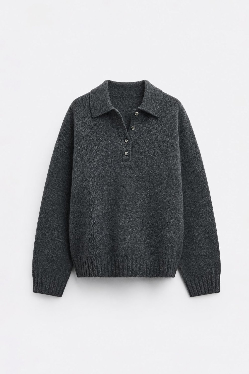 Füme Rani Polo Yaka Oversize Kazak