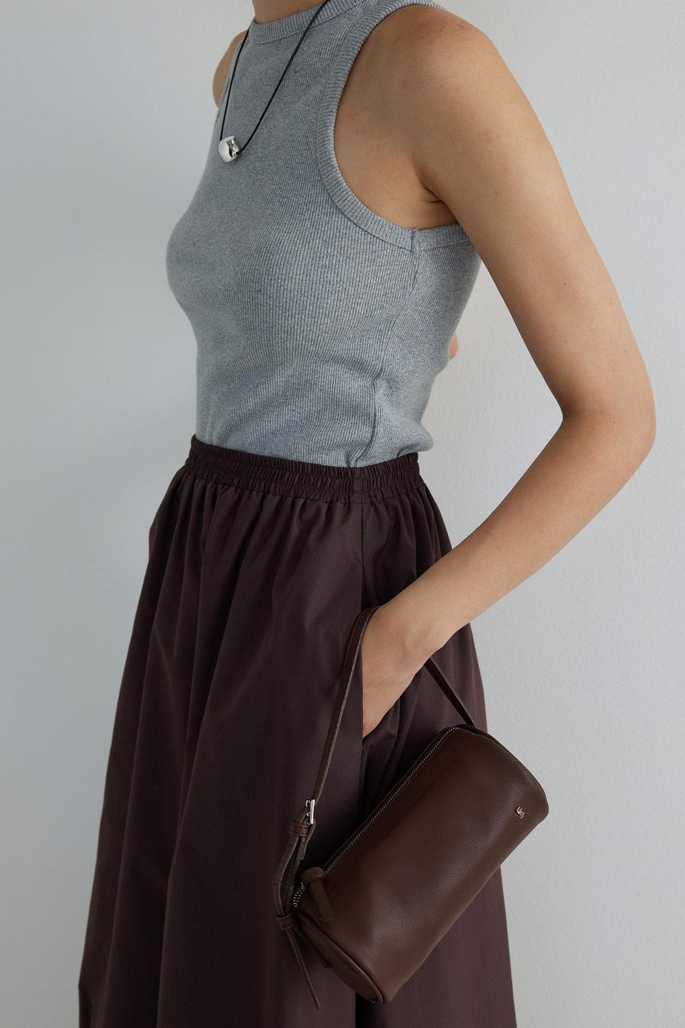 Oli Crew Neck Ribbed Top