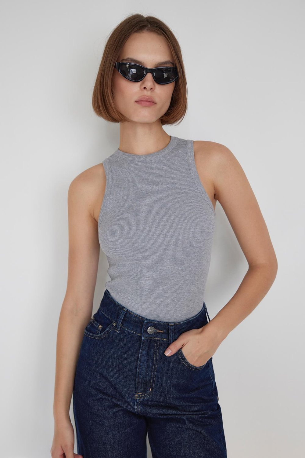 Oli Crew Neck Ribbed Top