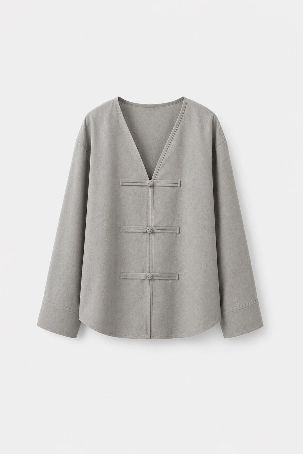 Tess V-Neck Linen Blouse