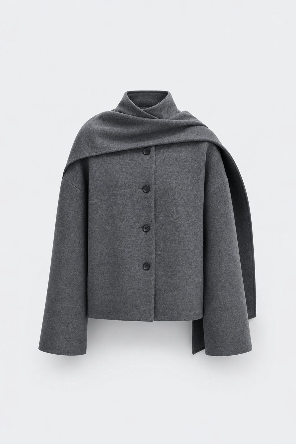 Tuana Scarfed Wool Jacket