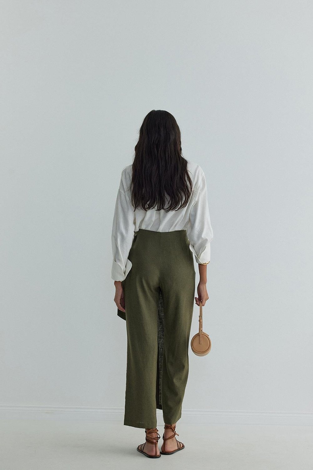 Alia Linen Pareo Style Trousers
