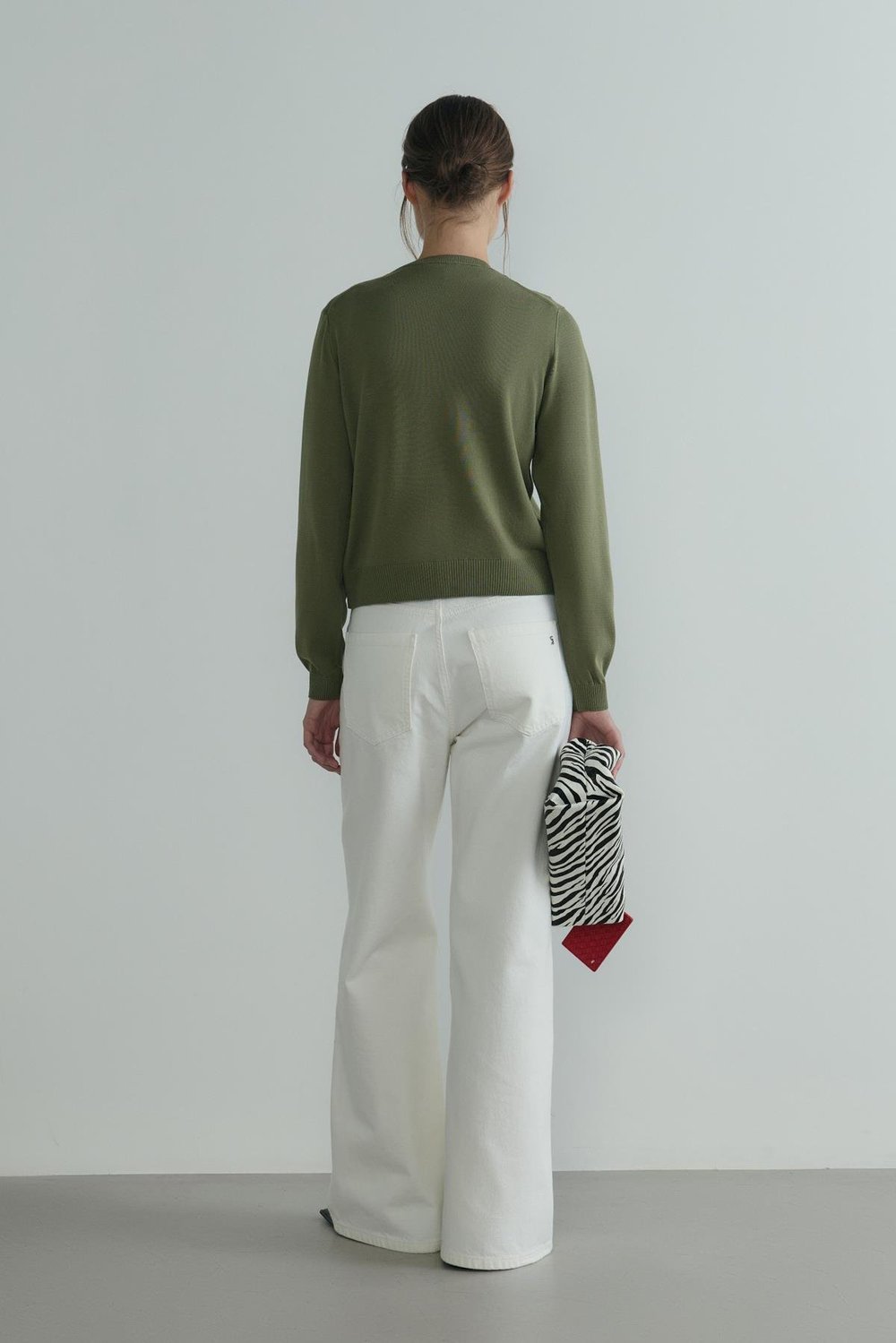 Haki Lea Triko Hırka