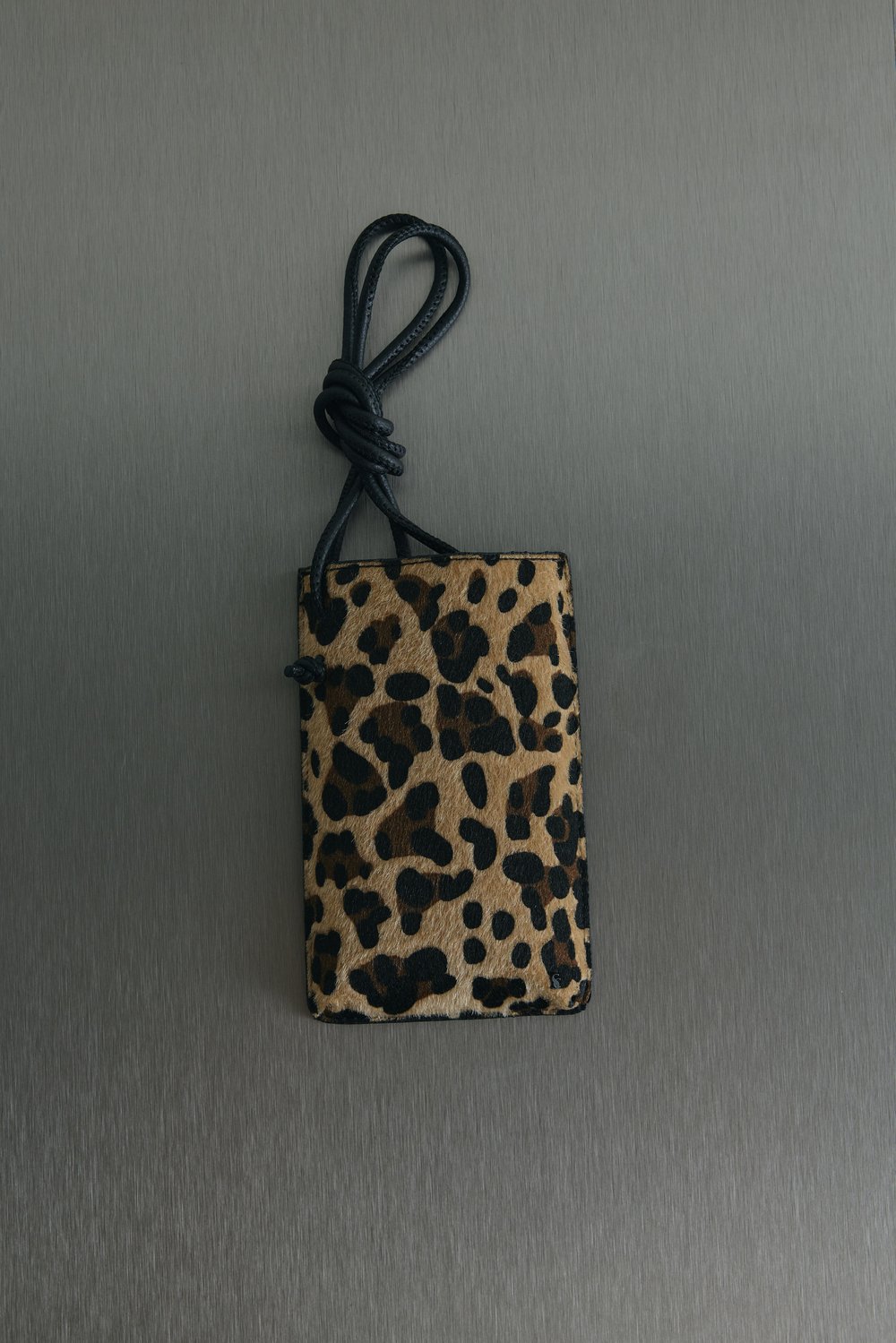 Kahverengi Mia Leopar Telefon Çantası