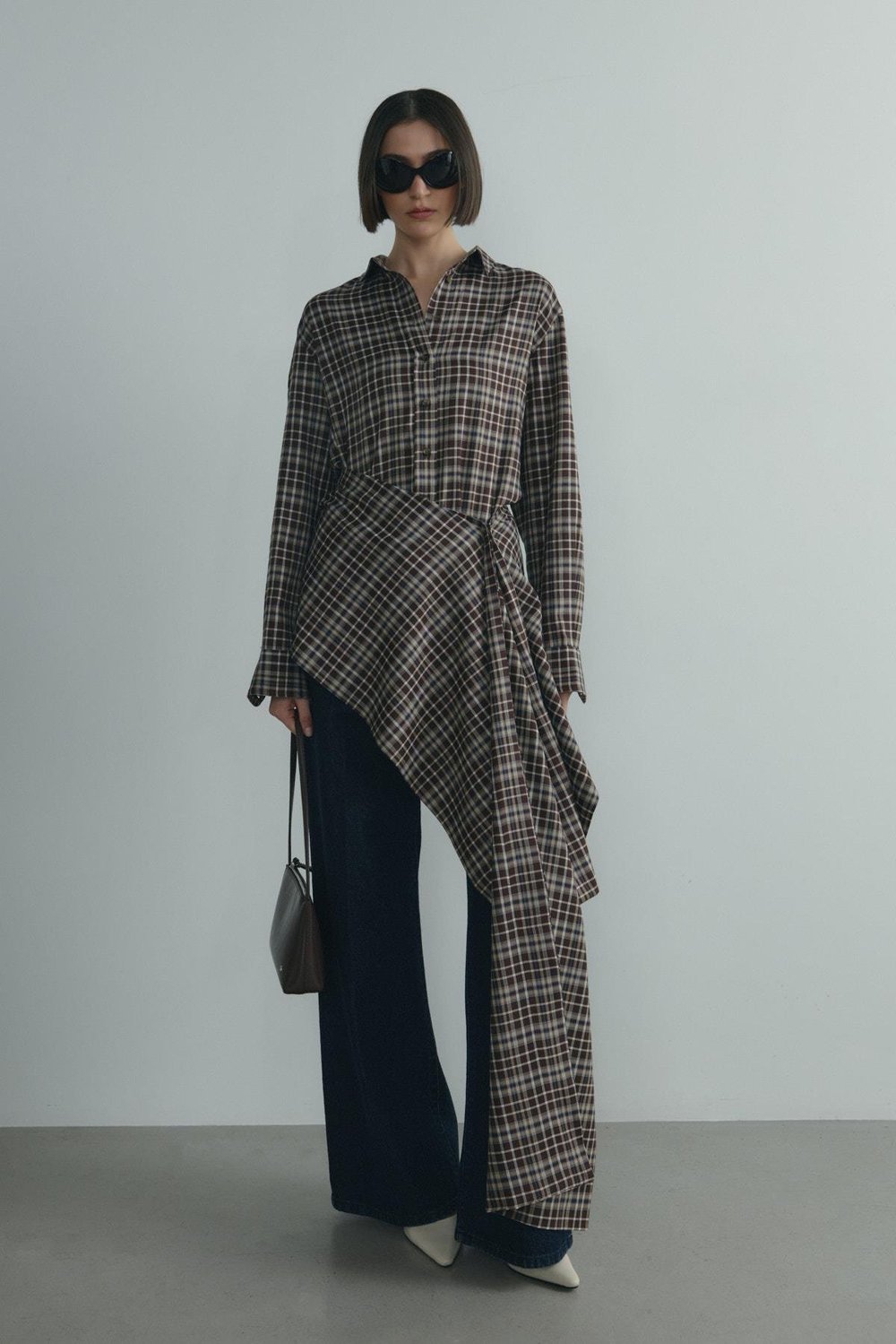 Kahverengi Slone Ekose Gömlek