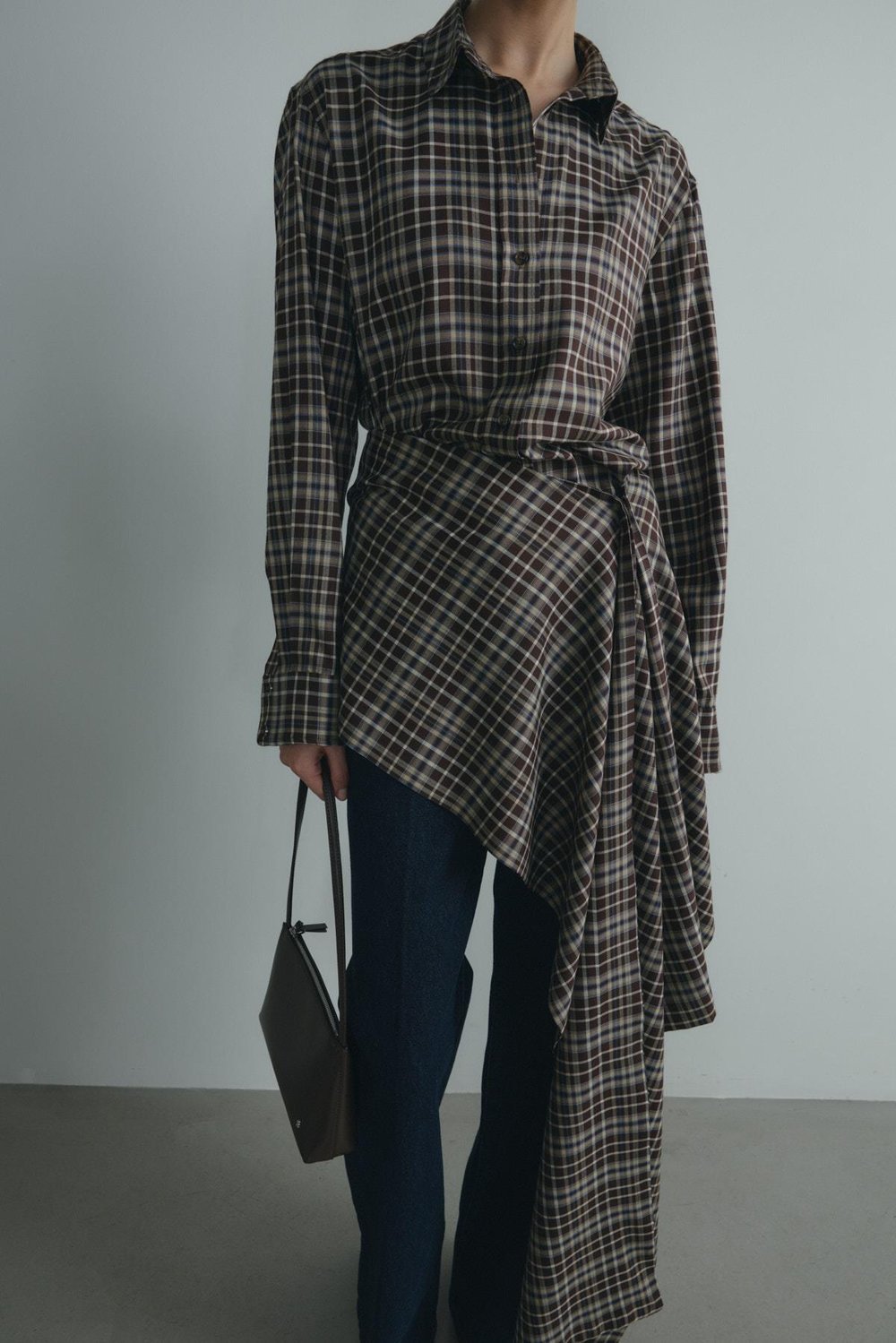 Kahverengi Slone Ekose Gömlek