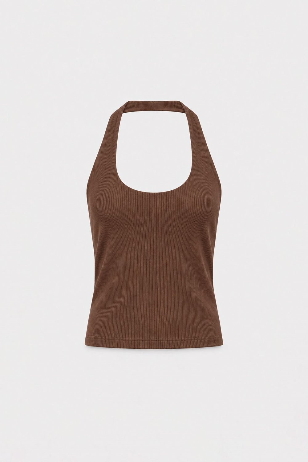 Kahverengi Tara Halter Top