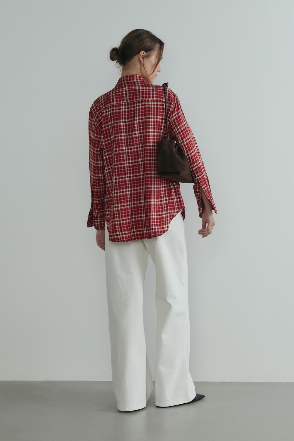 Kırmızı Slone Ekose Gömlek