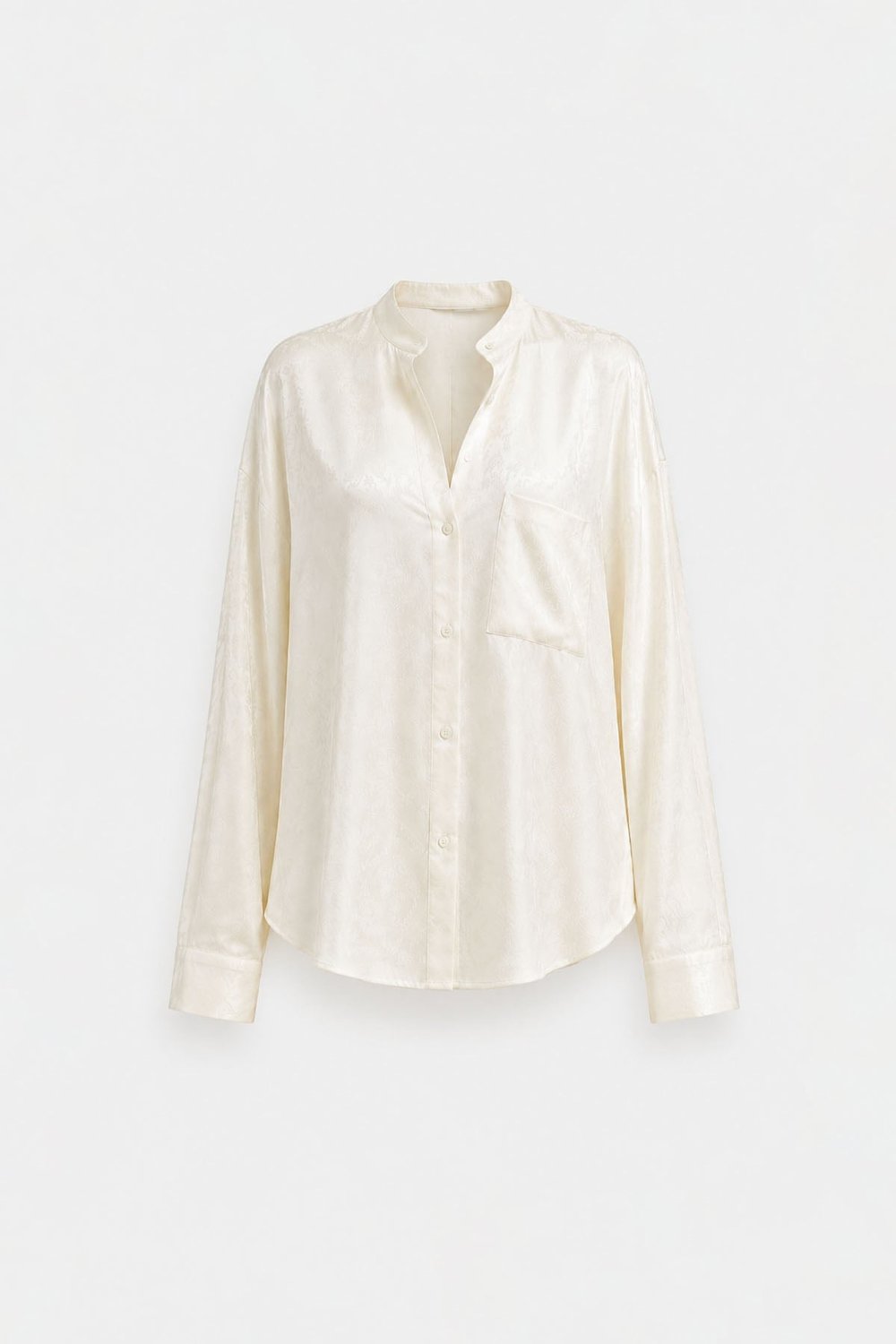 Aria Patterned Satin Shirt