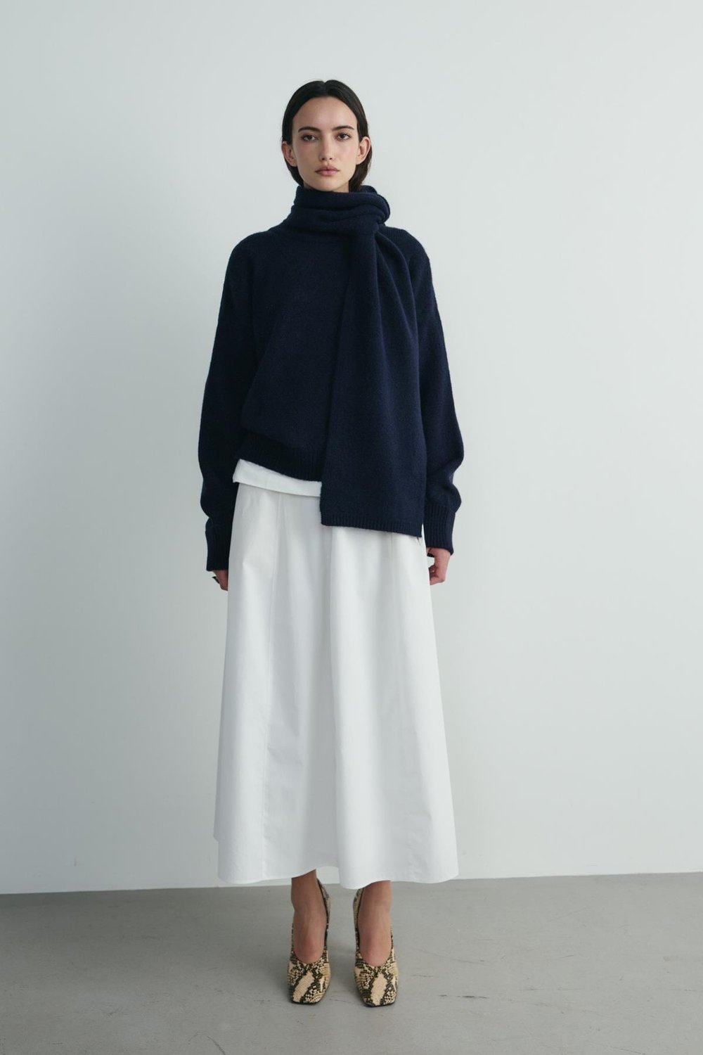 Lacivert Bella Oversize Kazak