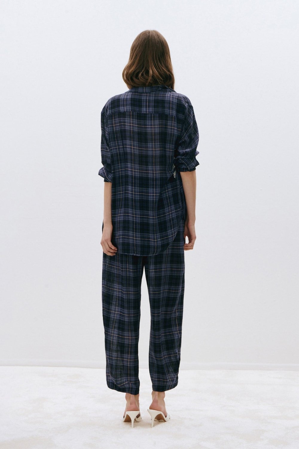 Sidney Check Balloon Trousers