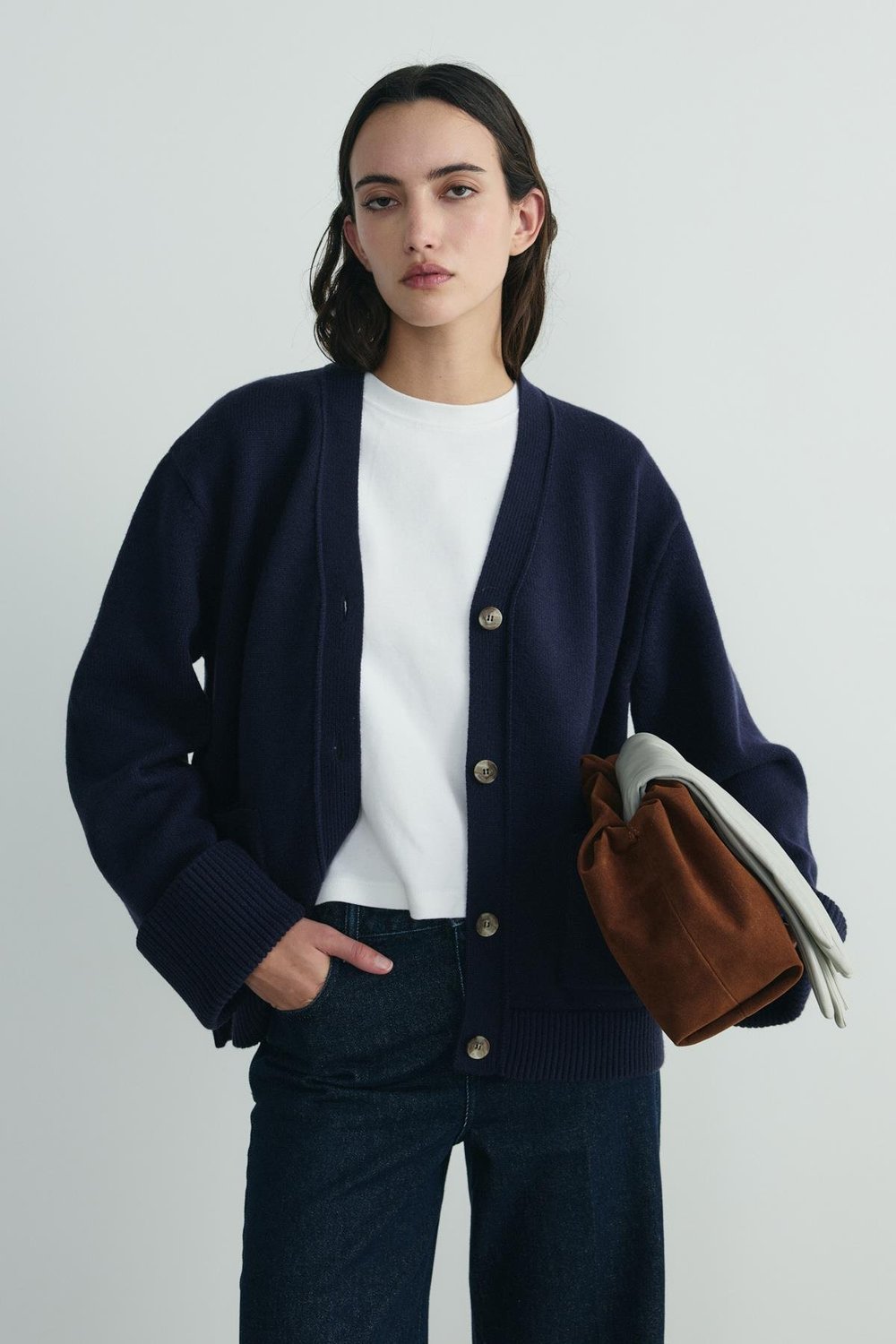 Ura Knit Cardigan With Buttons