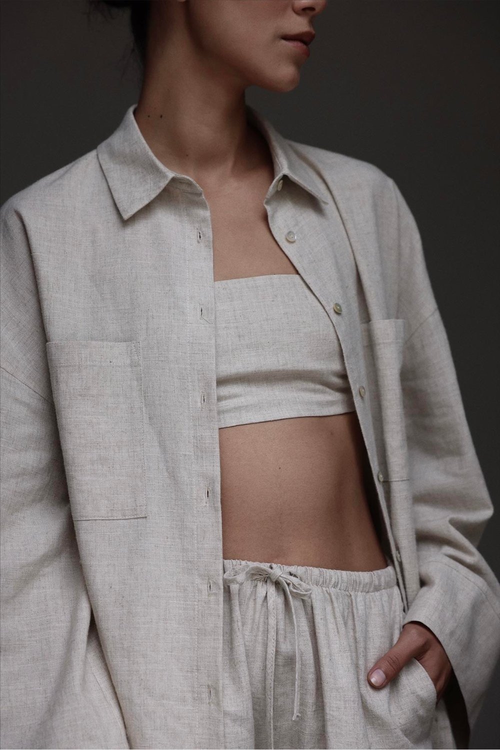 Natürel Melia Keten Bra