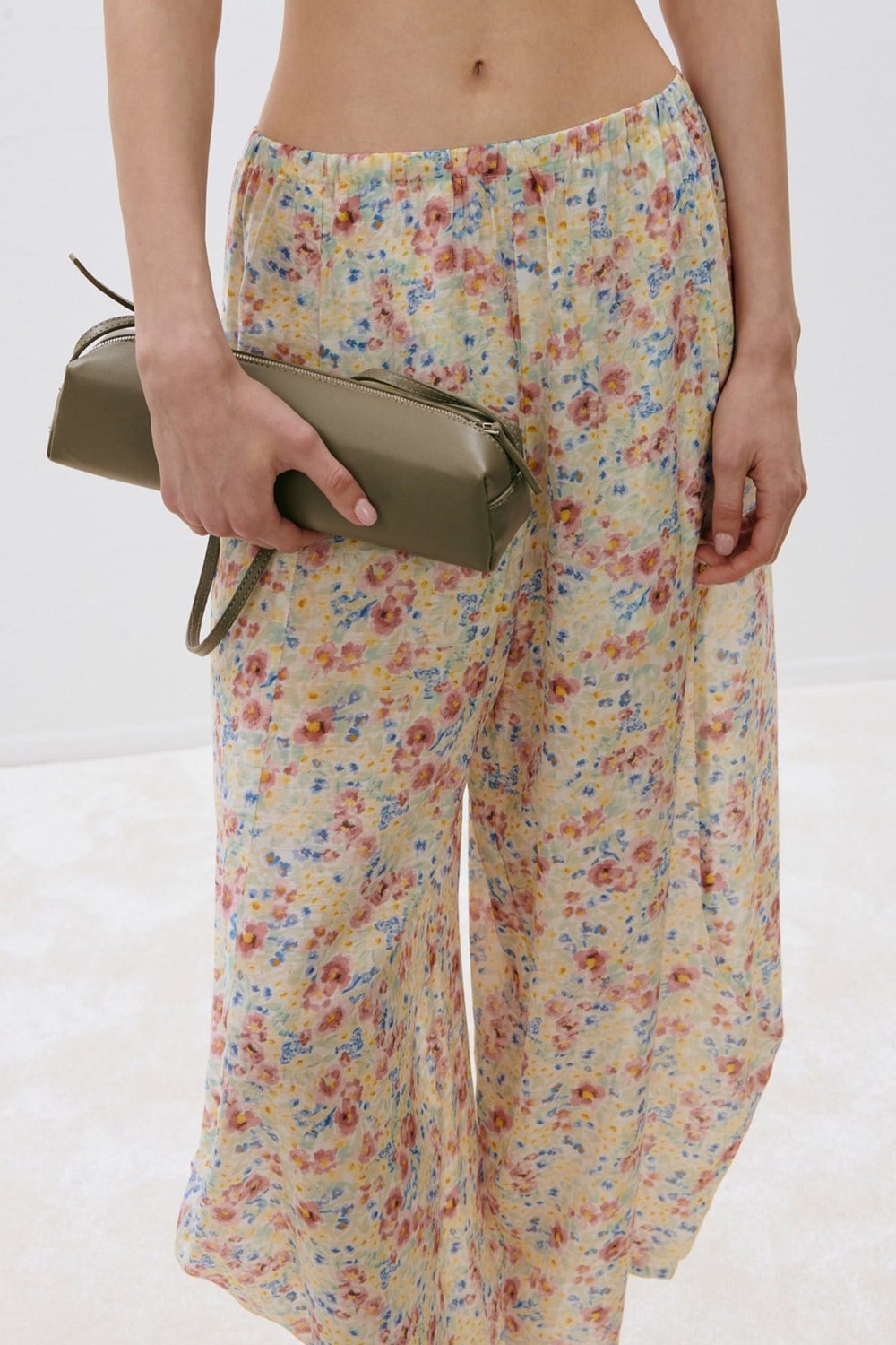 Peony Patterned Harem Trousers