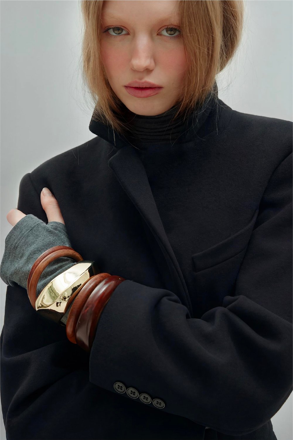 Siyah %100 Yün Blazer Ceket