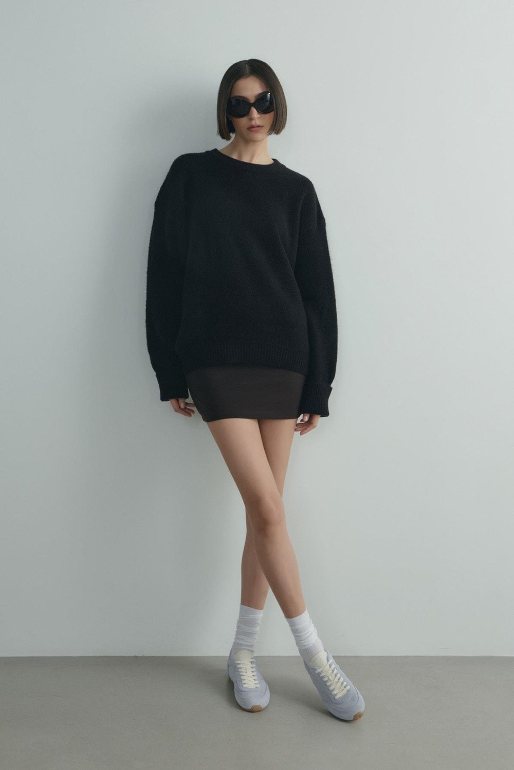 Siyah Bella Oversize Kazak