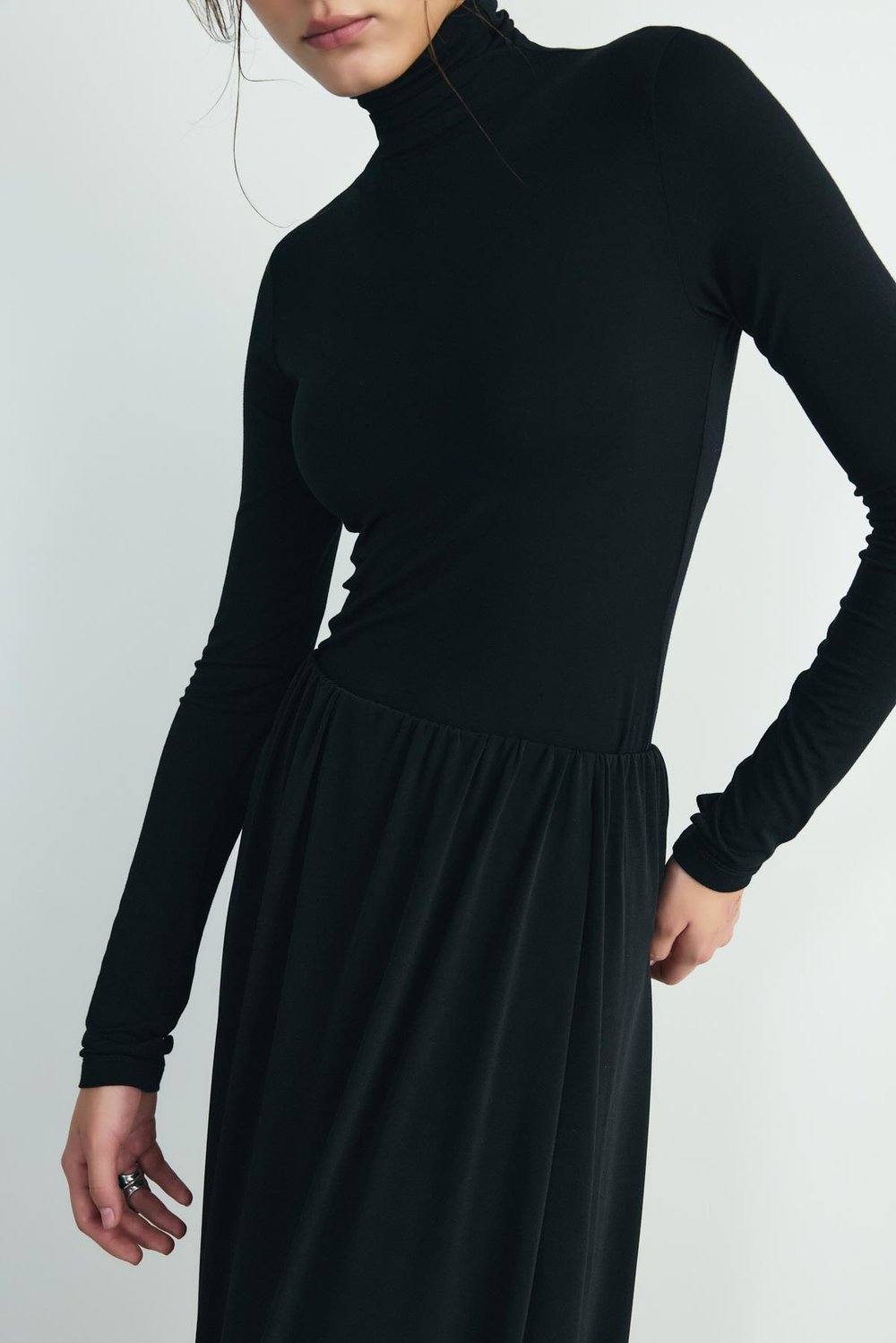 Siyah Boğazlı Tensel Body