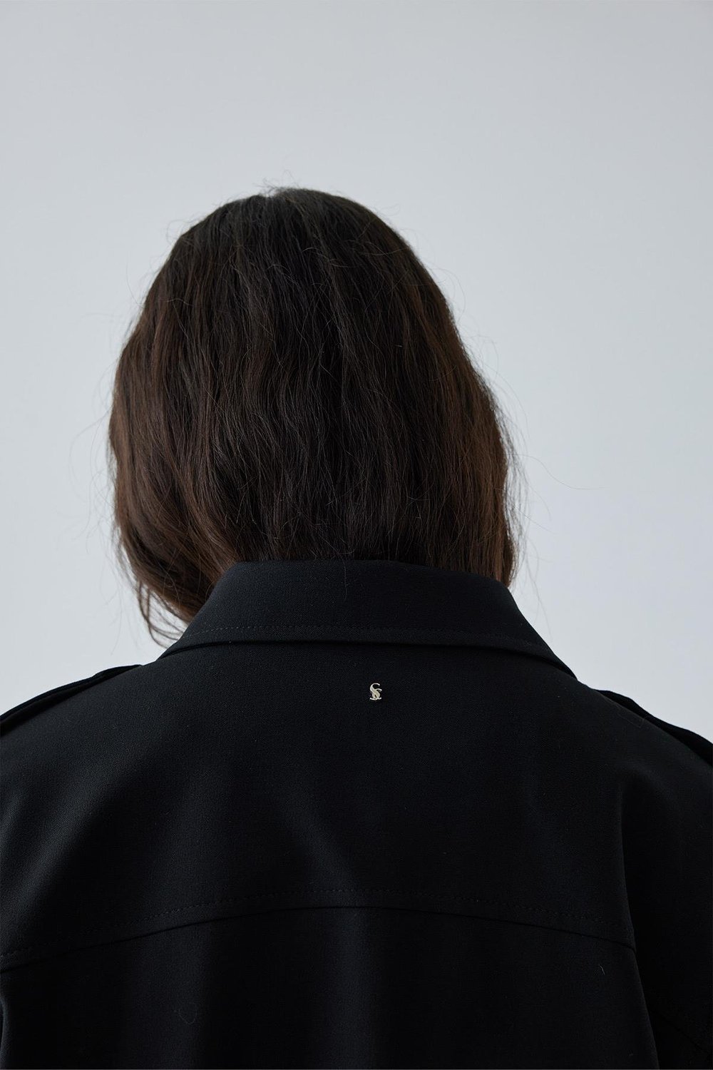 Siyah Cooper Crop Bomber Ceket