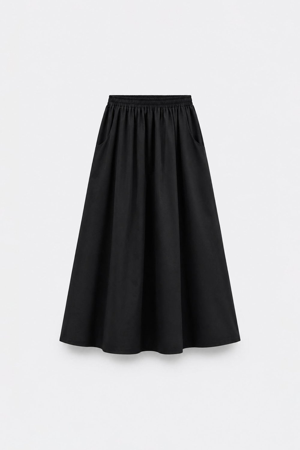 Day Poplin Flared Skirt