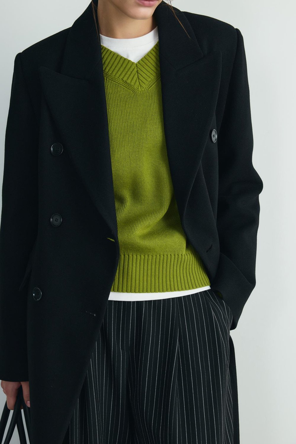 Edge Double-Breasted Coat