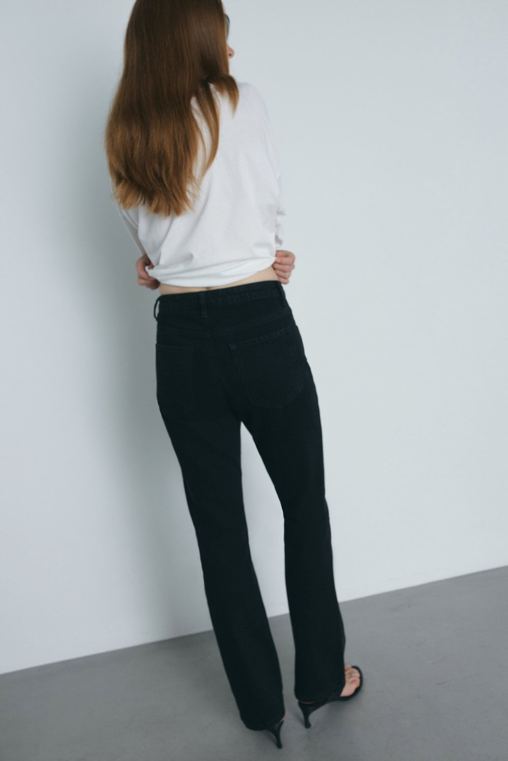 Siyah Effortless Straight Jean