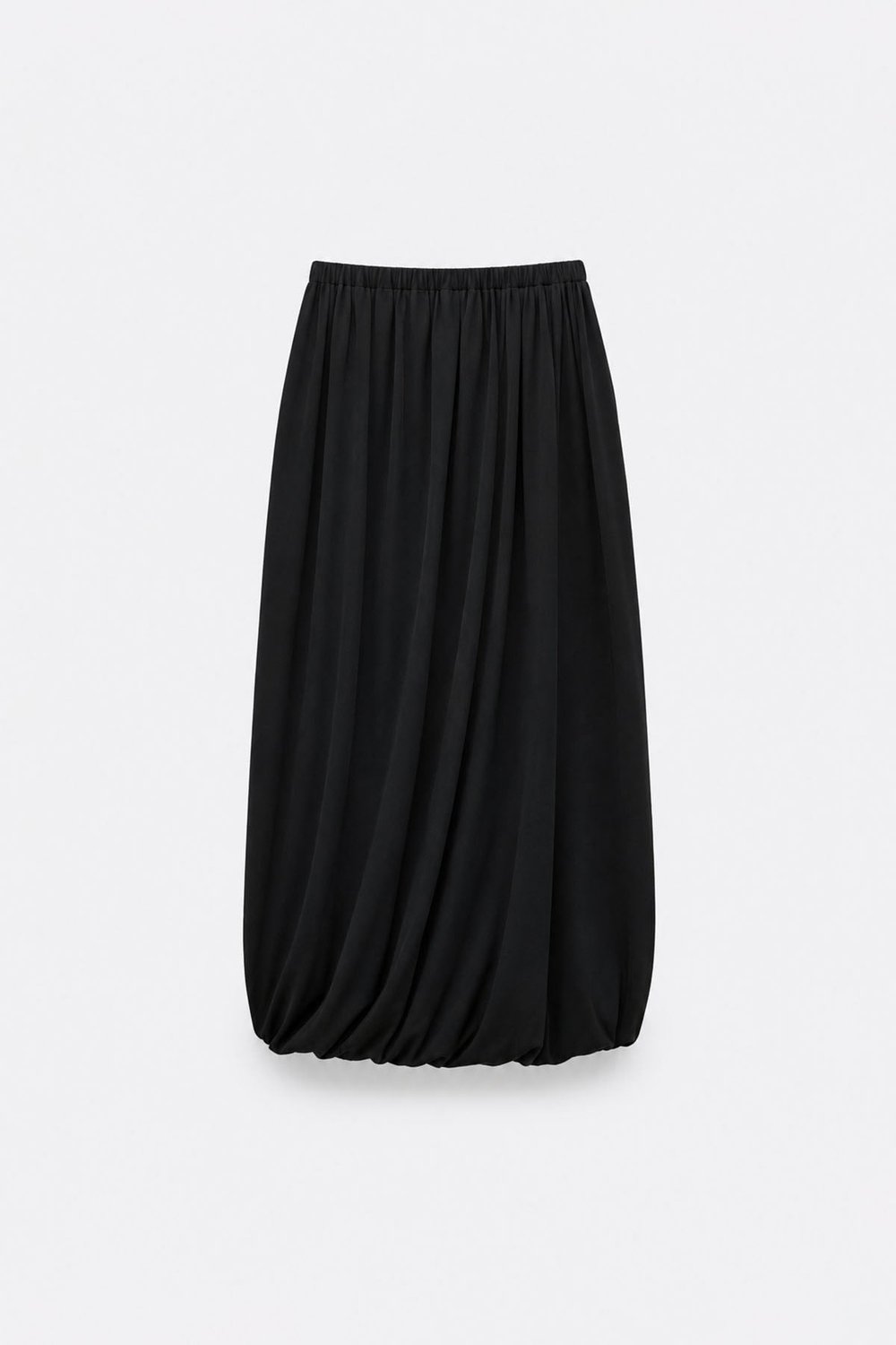 Siyah Emma Balon Midi Etek