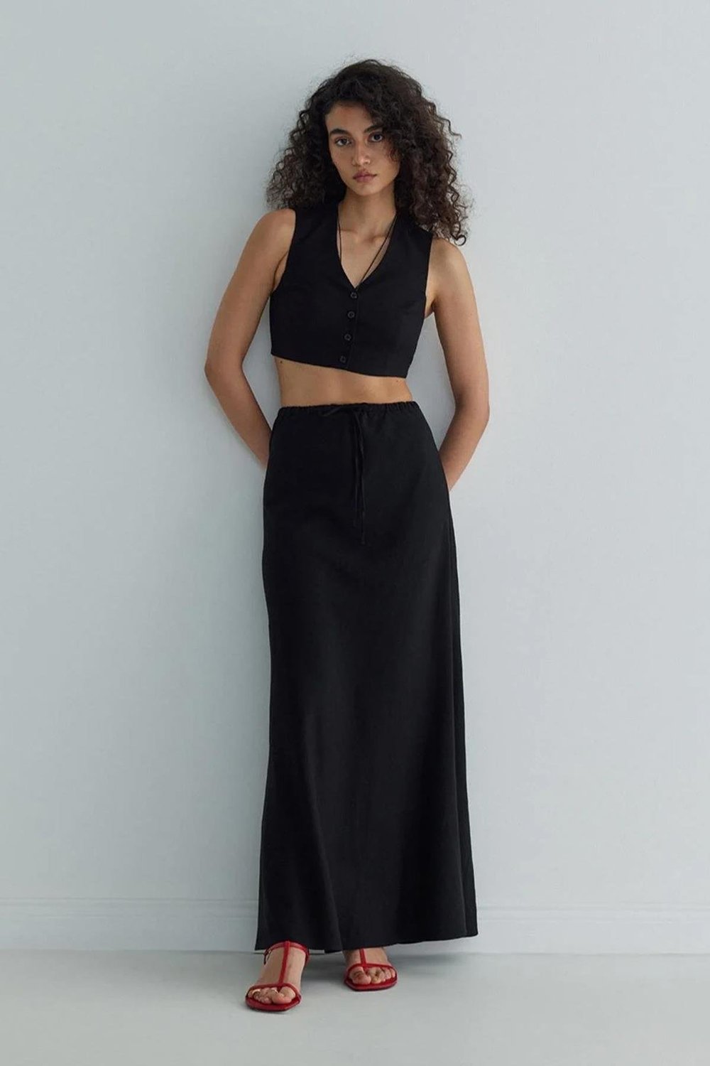 Gabri Linen Waistcoat