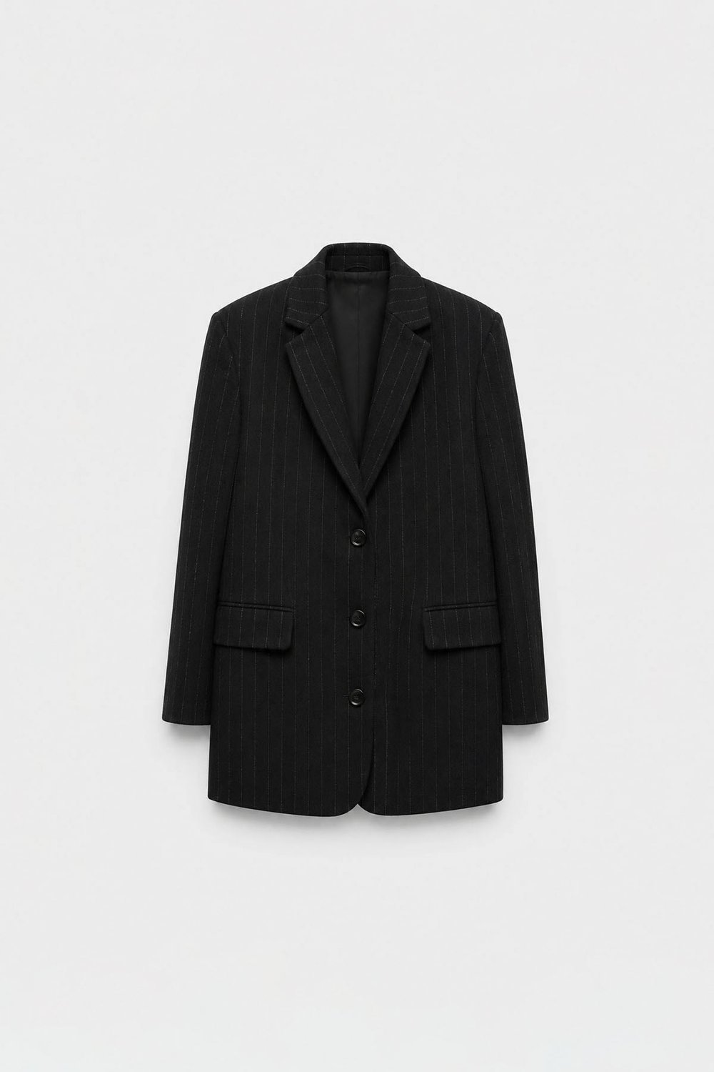 Siyah Gina Kaşe Blazer Ceket