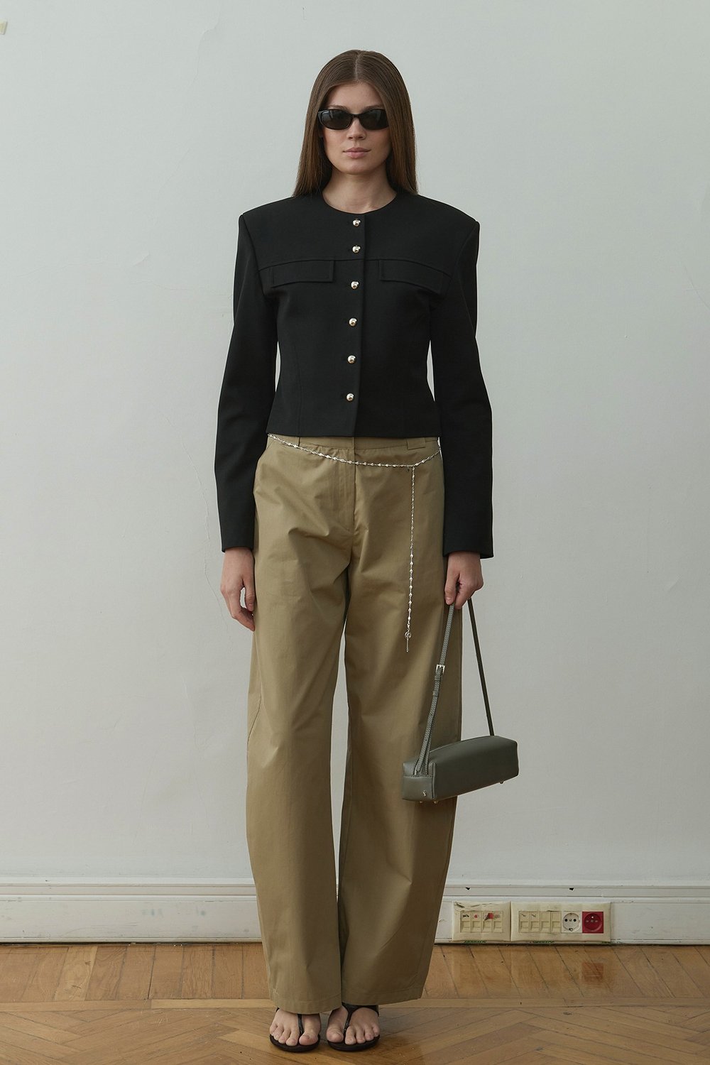 Siyah Jaime Vatkalı Ceket