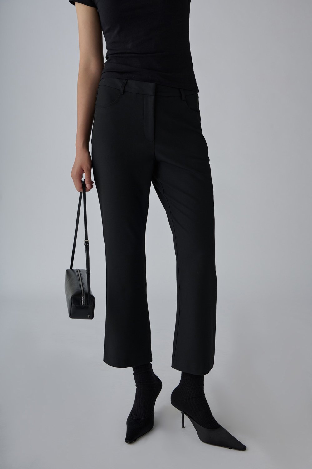 Siyah Janet Flare Pantolon