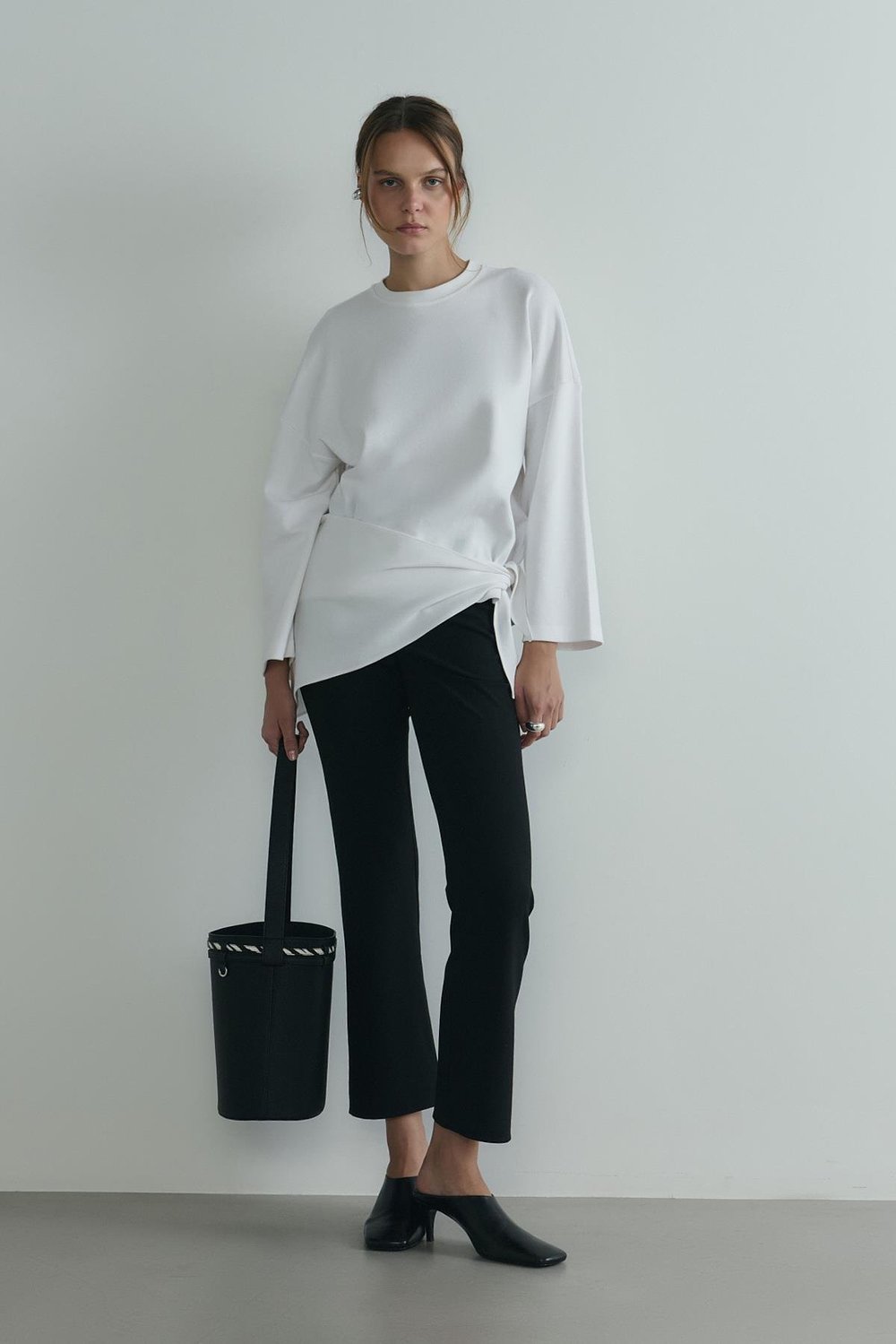 Siyah Janet Flare Pantolon