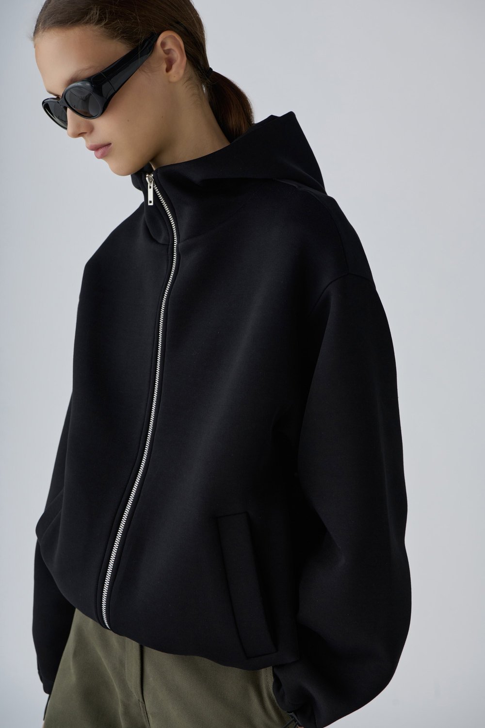 Jessa Scuba Zip-Up Hoodie